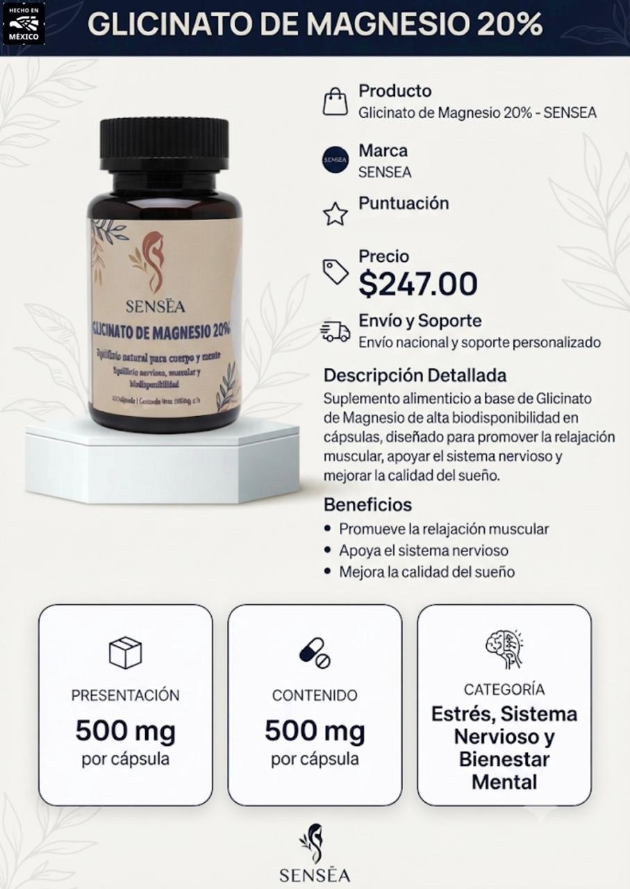 Glicinato de Magnesio 20%